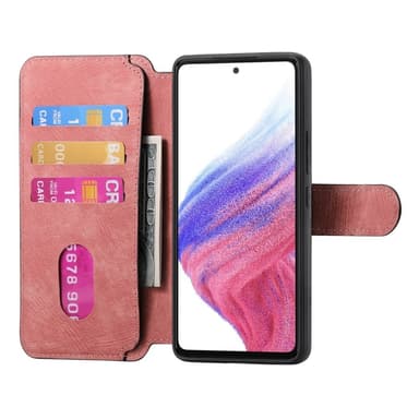 SKALO Samsung A56 5G CASENEO MW-03 Lompakkokotelo - Pinkki