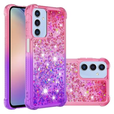 SKALO Samsung A26 5G Hiekka Glitteri Suojakuori - Pinkki-Violetti