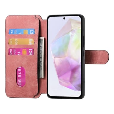 SKALO Samsung A36 5G CASENEO MW-03 Lompakkokotelo - Pinkki
