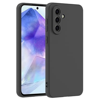 SKALO Samsung A36 5G Mattamusta Ultraohut TPU Suojakuori - Musta