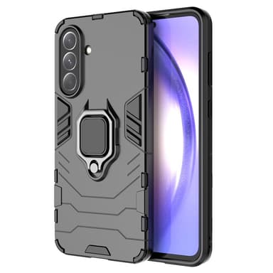 SKALO Samsung A36 5G Armor Metallring Suojakuori - Musta