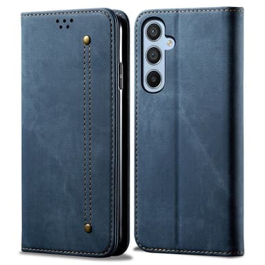 SKALO Samsung A26 5G Jeans Lompakkokotelo - Sininen
