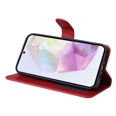 SKALO Samsung A36 5G PU-nahka Lompakkokotelo - Punainen