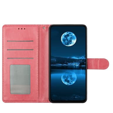 SKALO Samsung A26 5G PU-nahka Lompakkokotelo - Pinkki