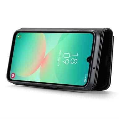 DG MING Samsung A26 5G 2-in-1 Magneetti Lompakkokotelo - Musta