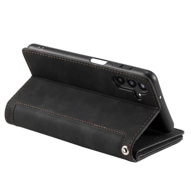 SKALO Samsung A36 5G Big Wallet 9-Korttitasku Lompakkokotelo - Musta