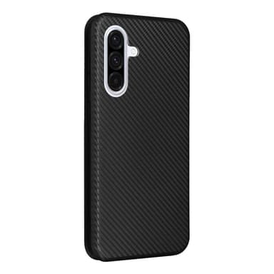 SKALO Samsung A56 5G Carbon Fiber Lompakkokotelo - Musta