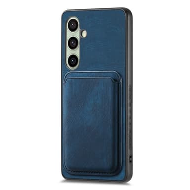 SKALO Samsung A36 5G PU-nahkainen magneettinen korttikotelo Suojakuori - Sininen