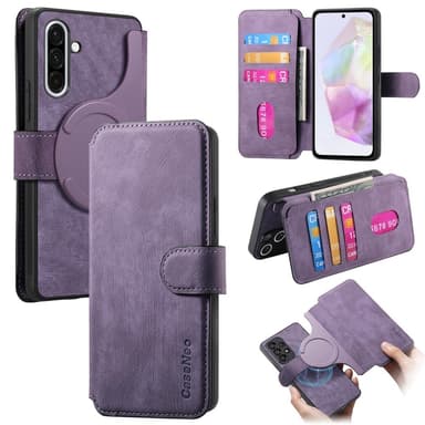 SKALO Samsung A36 5G CASENEO MW-03 Lompakkokotelo - Violetti