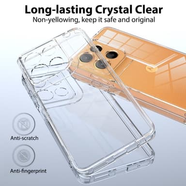 SKALO Motorola Moto G15 Power TPU+Akryyli Suojakuori - Läpinäkyvä
