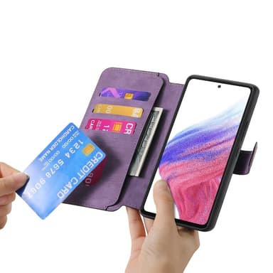 SKALO Samsung A26 5G CASENEO MW-03 Lompakkokotelo - Violetti
