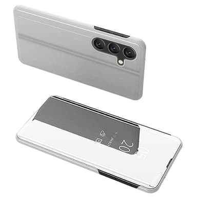 SKALO Samsung A26 5G Clear View Lompakkokotelo - Hopea