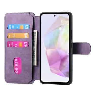 SKALO Samsung A36 5G CASENEO MW-03 Lompakkokotelo - Violetti