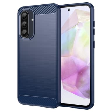 SKALO Samsung A56 5G Armor Carbon Suojakuori - Sininen