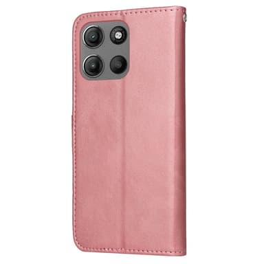 SKALO Motorola Moto G15 Power PU-nahka Lompakkokotelo - Pinkki