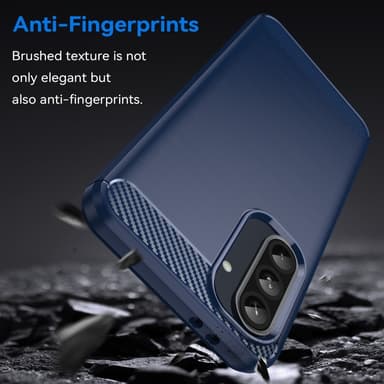 SKALO Samsung A56 5G Armor Carbon Suojakuori - Sininen