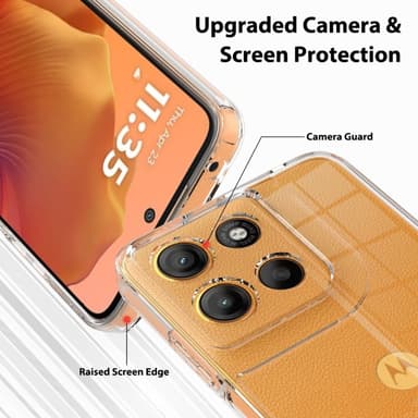 SKALO Motorola Moto G15 Power TPU+Akryyli Suojakuori - Läpinäkyvä