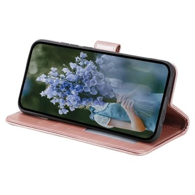 SKALO Samsung A36 5G Mandala Lompakkokotelo - Ruusukulta