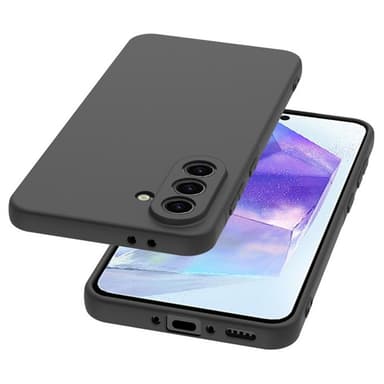 SKALO Samsung A26 5G Mattamusta Ultraohut TPU Suojakuori - Musta