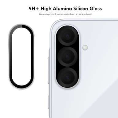 SKALO Samsung A36 5G ENKAY Kamerasuoja Metallirengas - Musta