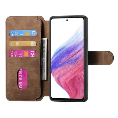 SKALO Samsung A26 5G CASENEO MW-03 Lompakkokotelo - Ruskea
