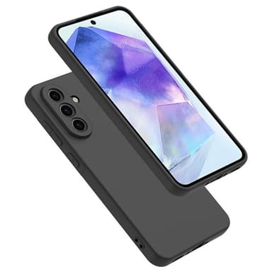 SKALO Samsung A26 5G Mattamusta Ultraohut TPU Suojakuori - Musta