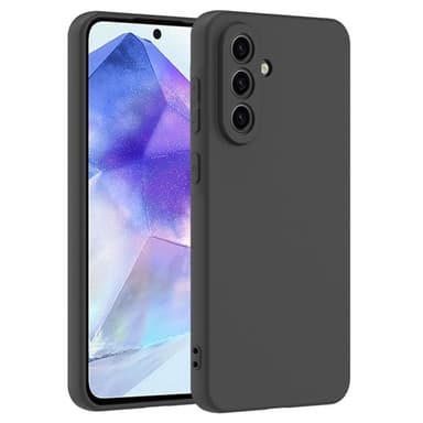 SKALO Samsung A26 5G Mattamusta Ultraohut TPU Suojakuori - Musta