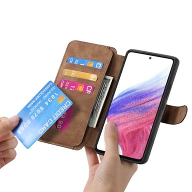 SKALO Samsung A26 5G CASENEO MW-03 Lompakkokotelo - Ruskea