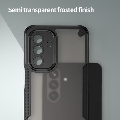 SKALO Samsung A26 5G Armor Hybrid Frosted Suojakuori - Musta