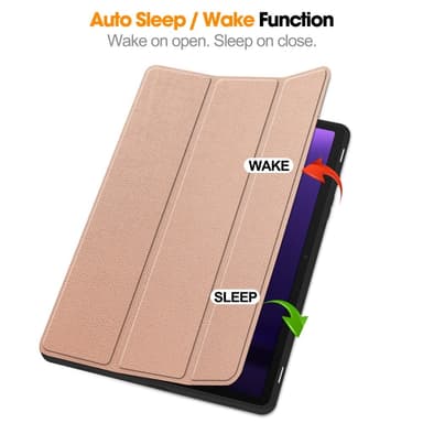 SKALO Samsung Tab S10 FE Trifold Suojakotelo - Ruusukulta