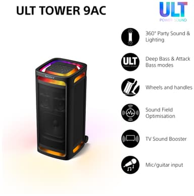 Sony ULT Tower 9AC bilekaiutin (musta)