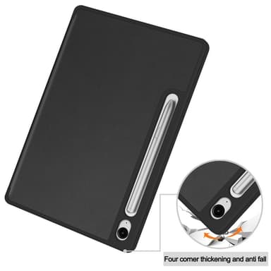 SKALO Samsung Tab S10 FE Trifold Suojakotelo - Musta
