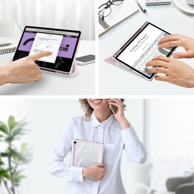 DUX DUCIS Samsung Tab S10 FE TOBY Series Trifold Suojakotelo - Pinkki