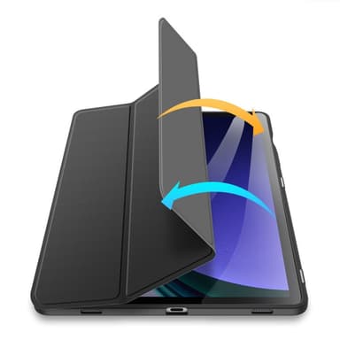 DUX DUCIS Samsung Tab S10 FE TOBY Series Trifold Suojakotelo - Musta