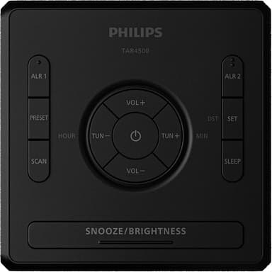 Philips R4500 digitaalinen kelloradio (musta)