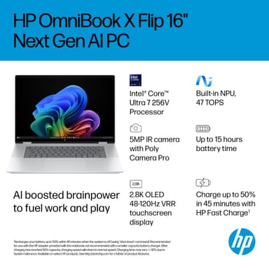HP OmniBook X Flip 16 Ultra 7-256V/16/1 TB/OLED 16" Copilot+ PC