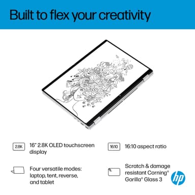 HP OmniBook X Flip 16 Ultra 7-256V/16/1 TB/OLED 16" Copilot+ PC