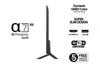 LG 43" QNED 80 4K QNED AI TV (2025)