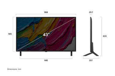 LG 43" QNED 80 4K QNED AI TV (2025)