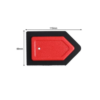 Lemmikkieläinten karvojen poistolaite, punainen ja musta - 110 x 69 mm
