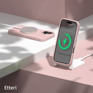 Etteri Silikoni kotelo MagSafe iPhone 16 - vaaleanpunainen - vaaleanpunainen