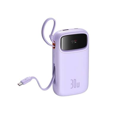 Baseus QPow 2 Powerbank 30W 20000mAh 2xUSB-C:llä - violetti - Lila