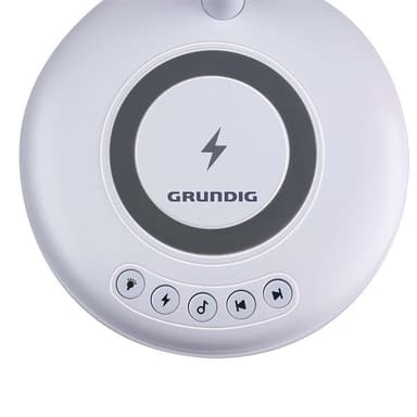 Grundig Pöytävalaisin langattomalla laturilla ja kaiuttimella 76lm