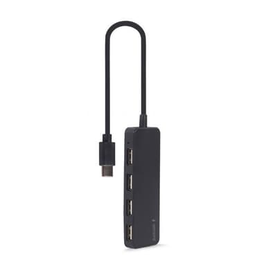 4-porttinen USB 2.0 -hubi USB-C-liitännällä – yhteensopiva OTG-laitteiden kanssa