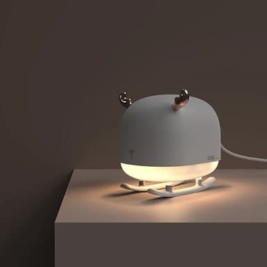 Rauhoittava ilmankostutin, jossa on LED hirvieläinten muotoilussa