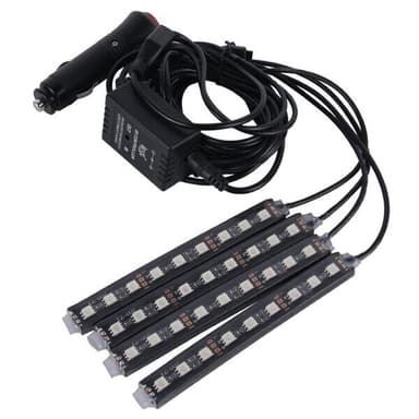 Auton lattian valaisin 36kpl LED 4in1 RGB Neon - Äänenhallinta ja Kaukosäädin