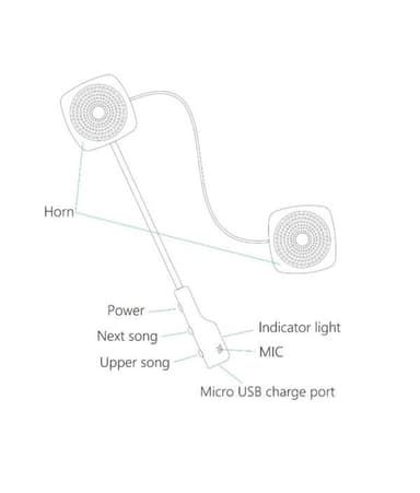 MH04 Moottoripyörä Bluetooth Headset