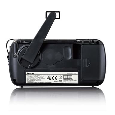 Nedis kannettava hätäradio taskulampulla ja powerbankilla hätätilanteisiin