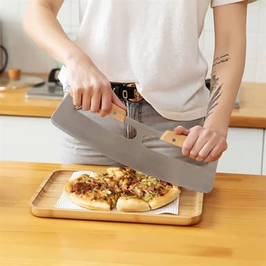 Pizzaleikkuri ruostumatonta terästä