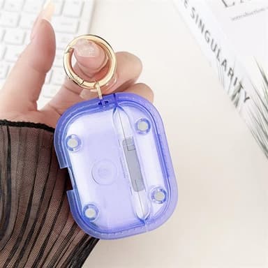 Pehmeä suojakotelo AirPods Pro:lle - sininen/selkeä